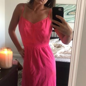 J Crew hot pink dress! Size 8.